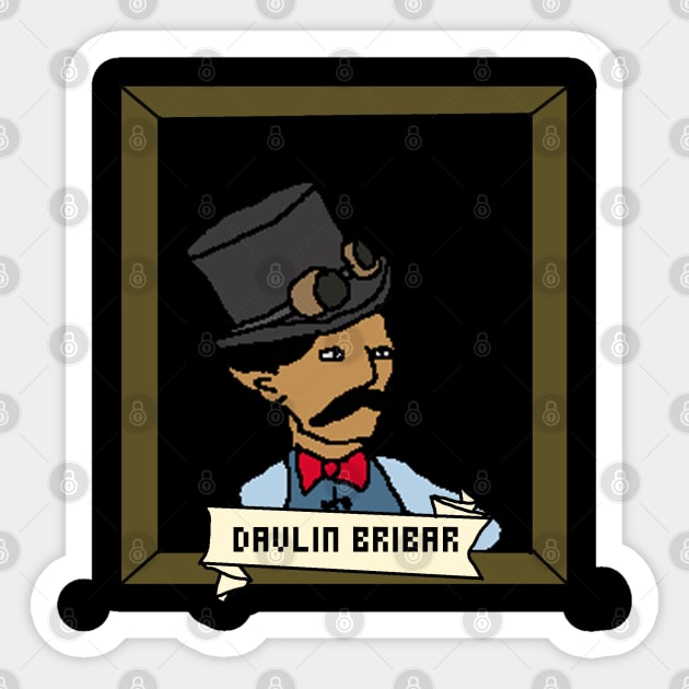 Davlin Bribar Sticker by Friendandflayers